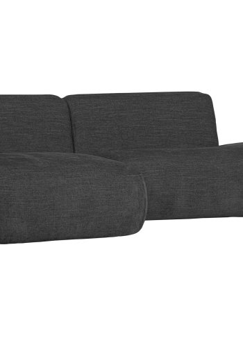 WOOOD EXCLUSIVE Polly sofa, m. venstre chaiselong - gr polyester