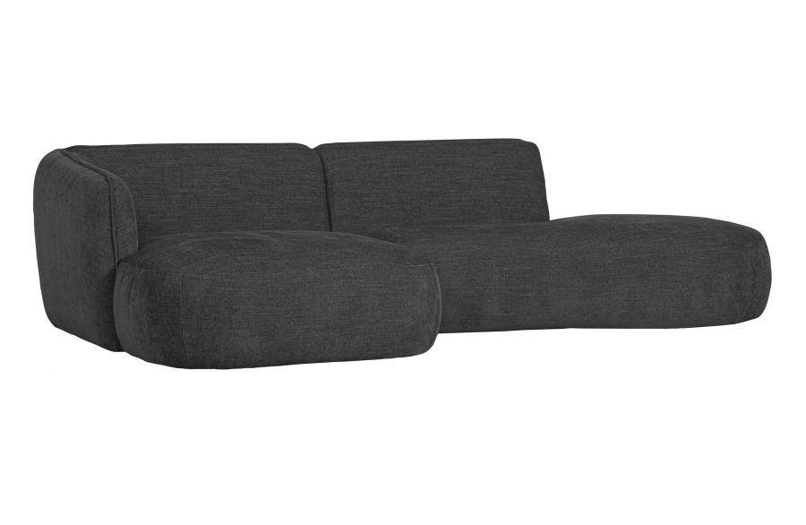 WOOOD EXCLUSIVE Polly sofa, m. venstre chaiselong - gr polyester