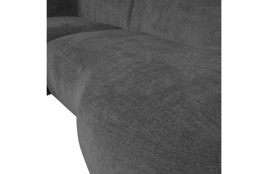WOOOD EXCLUSIVE Polly sofa, m. venstre chaiselong - gr polyester