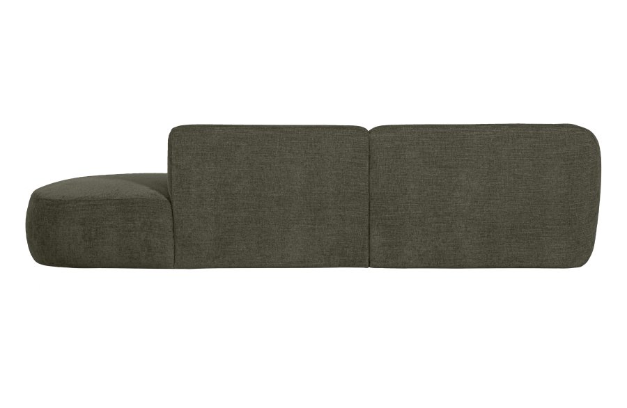 WOOOD EXCLUSIVE Polly sofa, m. venstre chaiselong - grn polyester