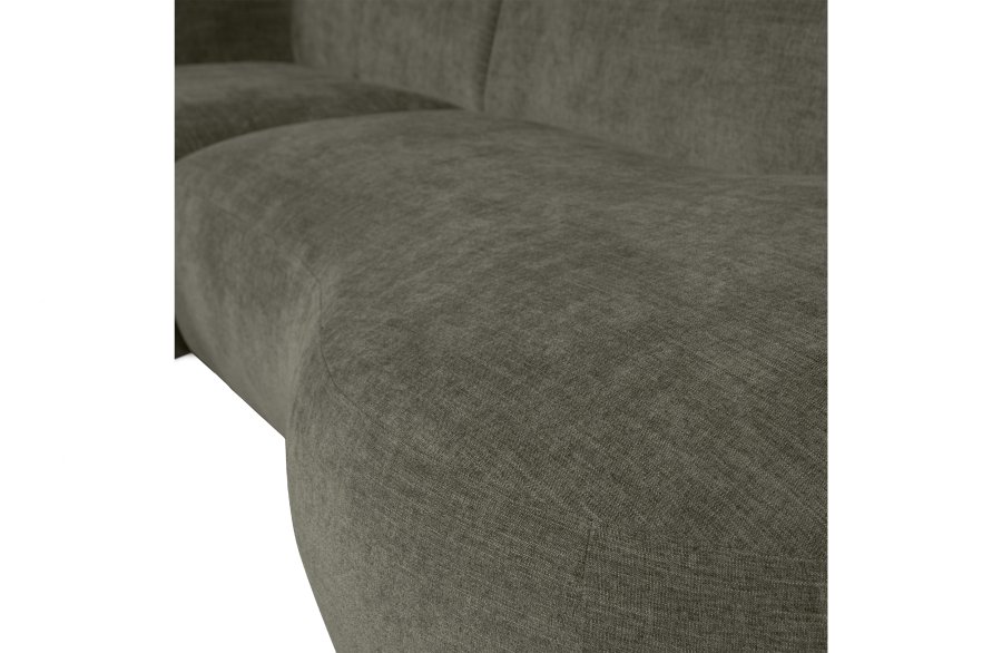 WOOOD EXCLUSIVE Polly sofa, m. venstre chaiselong - grn polyester