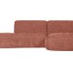 WOOOD EXCLUSIVE Polly sofa, m. hjre chaiselong - lyserd polyester