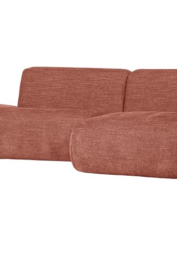 WOOOD EXCLUSIVE Polly sofa, m. hjre chaiselong - lyserd polyester