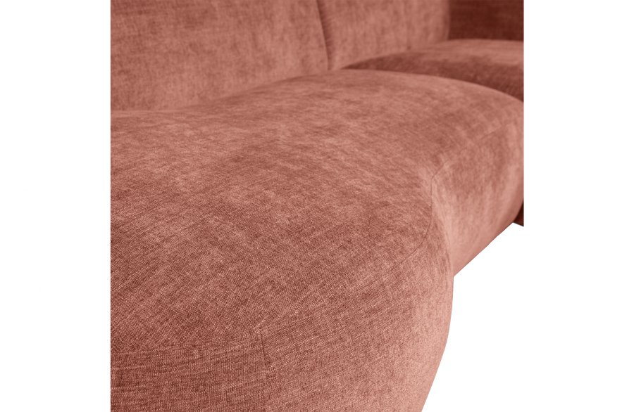 WOOOD EXCLUSIVE Polly sofa, m. hjre chaiselong - lyserd polyester