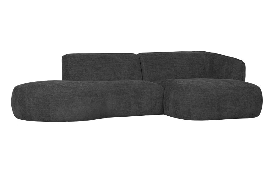 WOOOD EXCLUSIVE Polly sofa, m. hjre chaiselong - gr polyester
