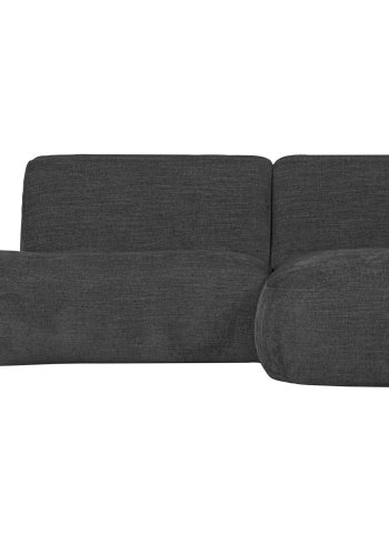 WOOOD EXCLUSIVE Polly sofa, m. hjre chaiselong - gr polyester