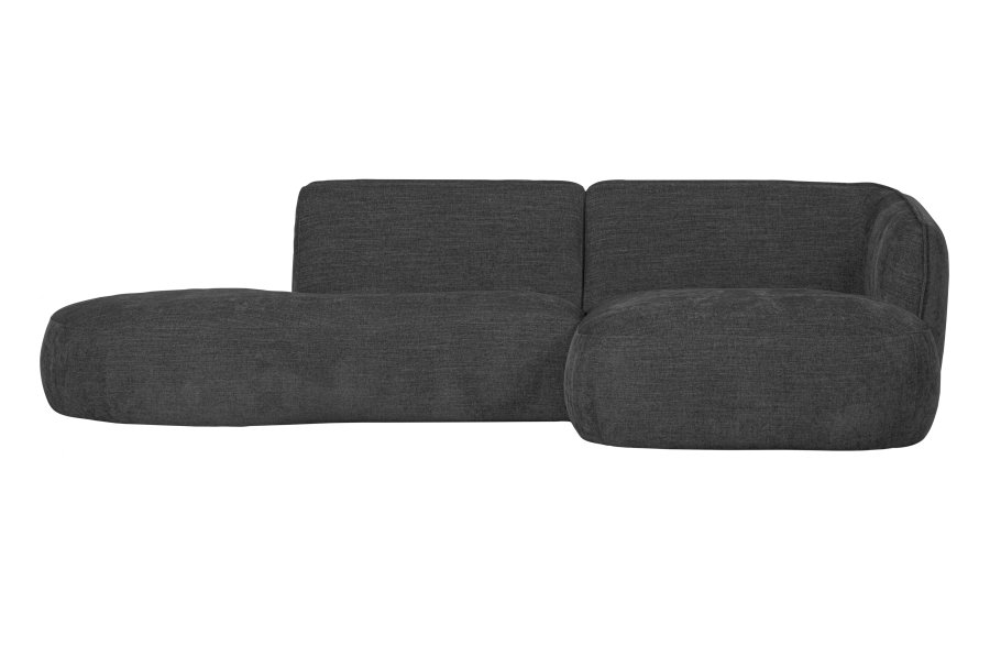 WOOOD EXCLUSIVE Polly sofa, m. hjre chaiselong - gr polyester