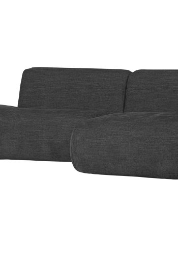WOOOD EXCLUSIVE Polly sofa, m. hjre chaiselong - gr polyester