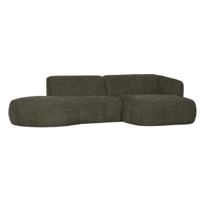WOOOD EXCLUSIVE Polly sofa, m. hjre chaiselong - grn polyester