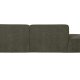 WOOOD EXCLUSIVE Polly sofa, m. hjre chaiselong - grn polyester