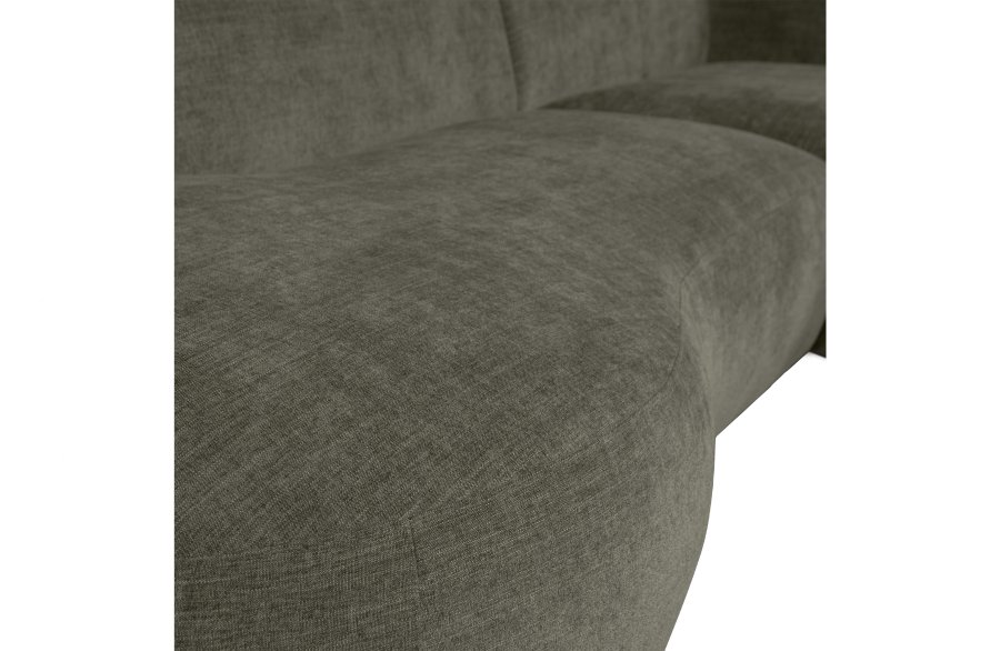 WOOOD EXCLUSIVE Polly sofa, m. hjre chaiselong - grn polyester