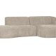 WOOOD EXCLUSIVE Polly sofa, m. hjre chaiselong - sand polyester