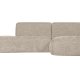 WOOOD EXCLUSIVE Polly sofa, m. hjre chaiselong - sand polyester
