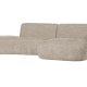 WOOOD EXCLUSIVE Polly sofa, m. hjre chaiselong - sand polyester