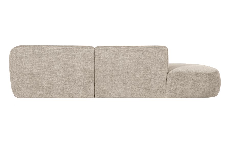 WOOOD EXCLUSIVE Polly sofa, m. hjre chaiselong - sand polyester