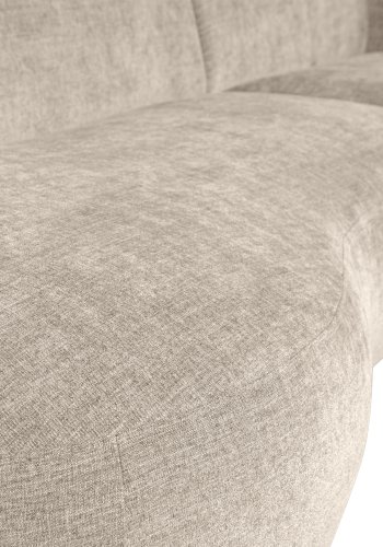 WOOOD EXCLUSIVE Polly sofa, m. hjre chaiselong - sand polyester