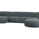 WOOOD EXCLUSIVE Polly sofa U-form, hjre - bl-grn polyester