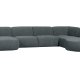 WOOOD EXCLUSIVE Polly sofa U-form, hjre - bl-grn polyester