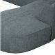 WOOOD EXCLUSIVE Polly sofa U-form, hjre - bl-grn polyester
