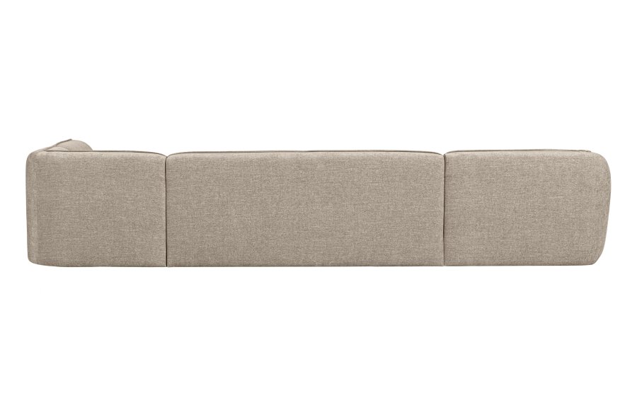 WOOOD EXCLUSIVE Polly sofa U-form, hjre - sand polyester