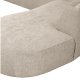 WOOOD EXCLUSIVE Polly sofa U-form, hjre - sand polyester