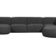 WOOOD EXCLUSIVE Polly sofa U-form, hjre - gr polyester