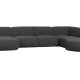 WOOOD EXCLUSIVE Polly sofa U-form, hjre - gr polyester
