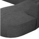 WOOOD EXCLUSIVE Polly sofa U-form, hjre - gr polyester