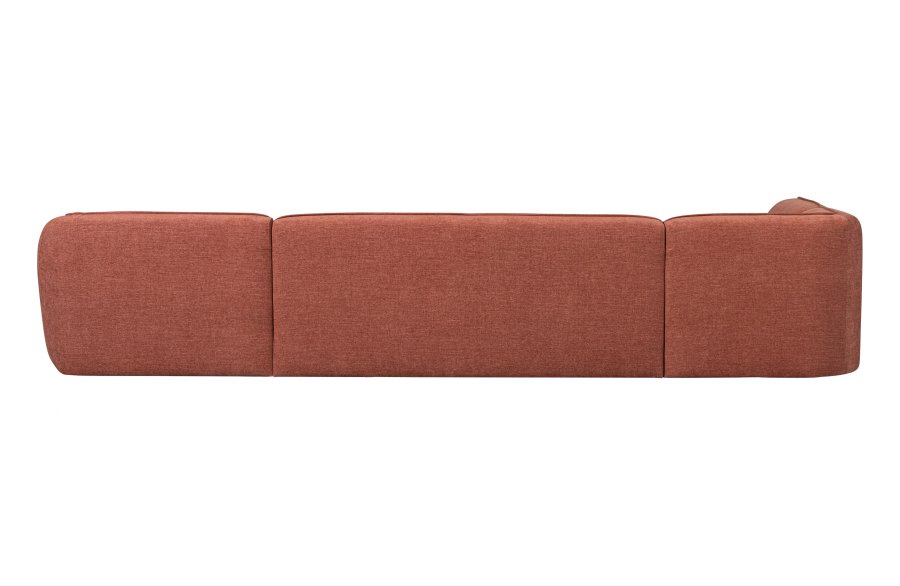 WOOOD EXCLUSIVE Polly sofa U-form, venstre - lyserd polyester
