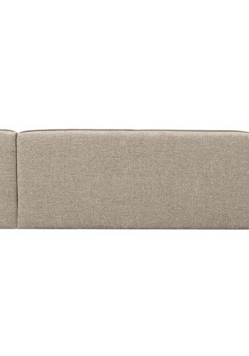 WOOOD EXCLUSIVE Polly sofa U-form, venstre - sand polyester