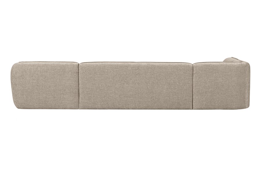 WOOOD EXCLUSIVE Polly sofa U-form, venstre - sand polyester