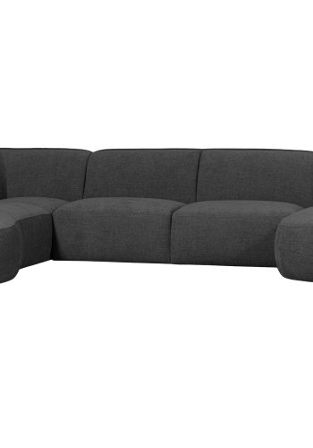 WOOOD EXCLUSIVE Polly sofa U-form, venstre - gr polyester
