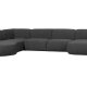 WOOOD EXCLUSIVE Polly sofa U-form, venstre - gr polyester