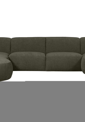 WOOOD EXCLUSIVE Polly sofa U-form, venstre - grn polyester