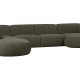 WOOOD EXCLUSIVE Polly sofa U-form, venstre - grn polyester