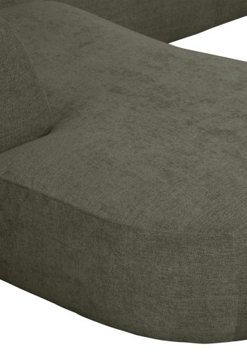 WOOOD EXCLUSIVE Polly sofa U-form, venstre - grn polyester
