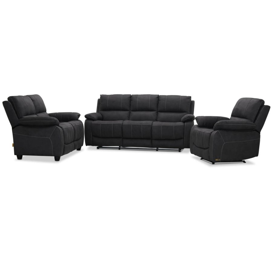 HAGA Texas 3 pers. recliner sofa - grt stof