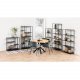 ACT NORDIC Newcastle bogreol, m. 6 hylder - sort metal
