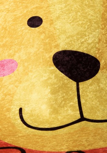 TEPPI Leon gulvtppe til brn, rund - multifarvet polyester (140)