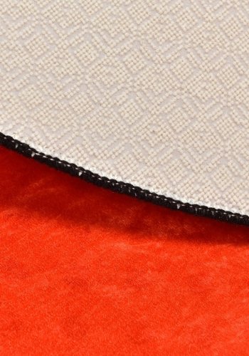 TEPPI Basketball gulvtppe til brn, rund - multifarvet polyester (140)