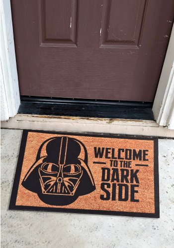 TEPPI Dark Side drmtte m. mnster, rektangulr - multifarvet PVC (60x40)