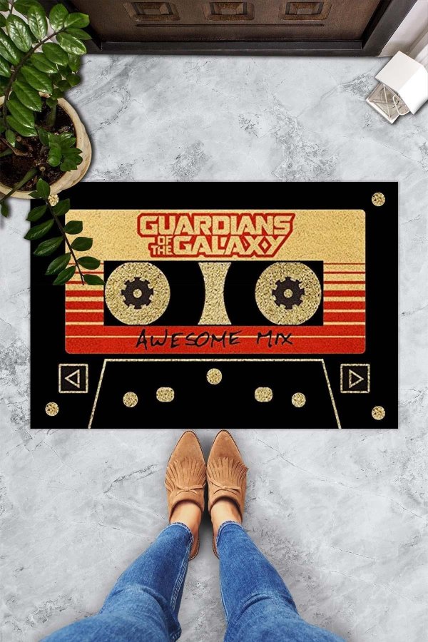 TEPPI Ruban drmtte m. mnster, rektangulr - multifarvet PVC (60x40)