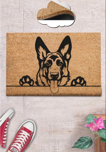 TEPPI Coco Carmen drmtte m. mnster, rektangulr - multifarvet coir (60x40)