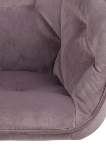 ACT NORDIC Brooke skrivebordsstol, m. armln - stvet rosa polyester og sort metal