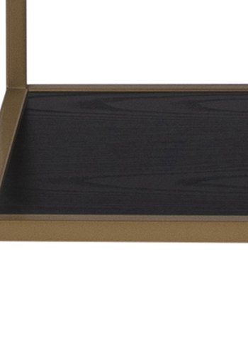 ACT NORDIC Seaford bogreol - sort melamin ask og guld metal