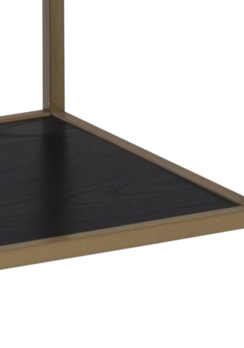 ACT NORDIC Seaford bogreol - sort melamin ask og guld metal