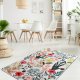 TEPPI Derosa Hall gulvtppe m. mnster, rektangulr - multifarvet polyester (100x300)