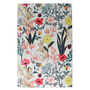 TEPPI Derosa Hall gulvtppe m. mnster, rektangulr - multifarvet polyester (100x300)