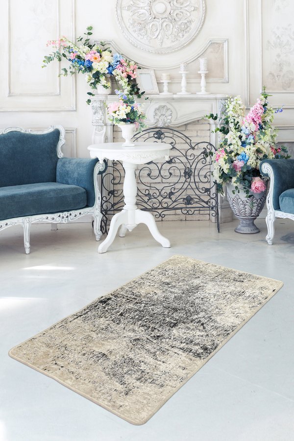 TEPPI Evidence gulvtppe m. mnster, rektangulr - multifarvet polyester (160x230)