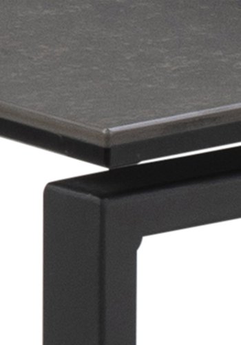 ACT NORDIC Katrine indskudsborde - sort glas/keramik og sort metal (st af 3)